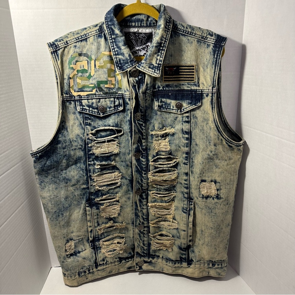 Diamond Stash men’s xxl denim vest